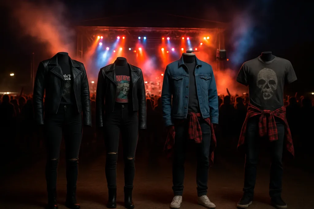 How to dress for a rock concert? (Women and men)